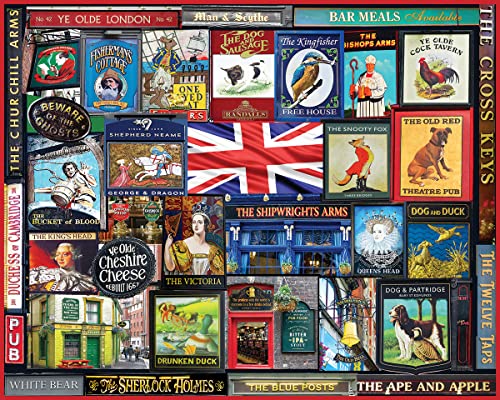White Mountain Puzzles Britisch Kneipen 1000pc Puzzlespiel 610mm x 760mm White Mountain Puzzles Britisch Kneipen 1000pc Puzzlespiel 610mm x 760mm von White Mountain