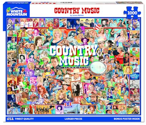 White Mountain Puzzles Country Music, 1000 Piece Jigsaw Puzzle von white mountain