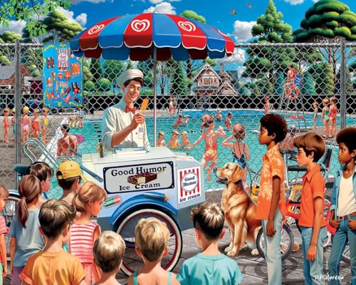 White Mountain Puzzles Good Humor Man 1000 Teile Jigsaw Fun Summer Ice Cream Puzzle von White Mountain