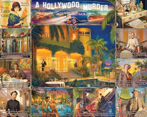 White Mountain Puzzles Hollywood Murder Mystery 1000 Teile Puzzle Spaß Collage Puzzle White Mountain Puzzles Hollywood Murder Mystery 1000 Teile Puzzle Spaß Collage Puzzle von White Mountain