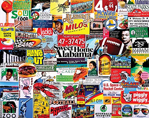 White Mountain Puzzles I Love Alabama - 1000 Piece Jigsaw Puzzle White Mountain Puzzles I Love Alabama - 1000 Piece Jigsaw Puzzle von White Mountain