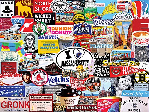 White Mountain Puzzles I Love Massachusetts- 1000 Piece Jigsaw Puzzle White Mountain Puzzles I Love Massachusetts- 1000 Piece Jigsaw Puzzle von White Mountain