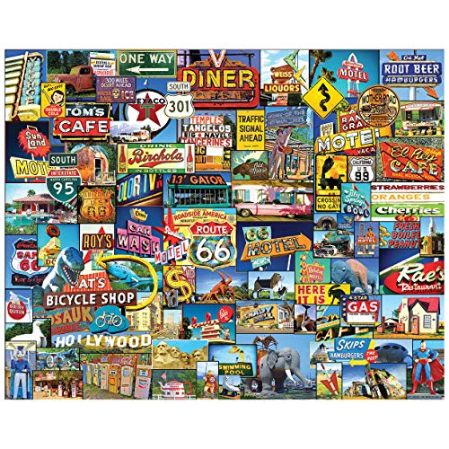 White Mountain Puzzles Jigsaw Puzzle 1000 Pieces 24"X30"-Roadside America von White Mountain