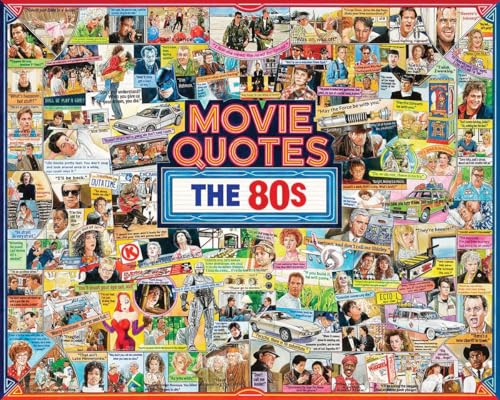 White Mountain Puzzles Movie Quotes The 80s 1000 Piece Jigsaw Popular Pop Culture Puzzle White Mountain Puzzles Movie Quotes The 80s 1000 Piece Jigsaw Popular Pop Culture Puzzle von White Mountain