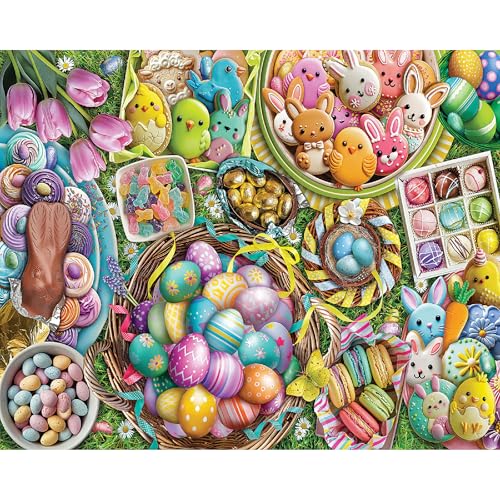 White Mountain Puzzles – Ostereier – 1000-teiliges Puzzle für Erwachsene und Kinder – lustige Familienaktivität – 61 x 76,2 cm White Mountain Puzzles – Ostereier – 1000-teiliges Puzzle für Erwachsene und Kinder – lustige Familienaktivität – 61 x 76,2 cm von White Mountain