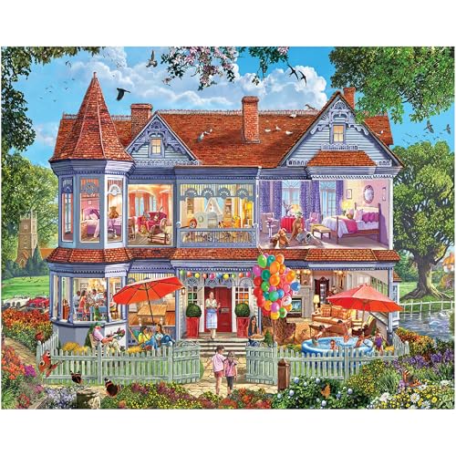 White Mountain Puzzles – Sommerhaus – 1000 Teile Puzzle von White Mountain