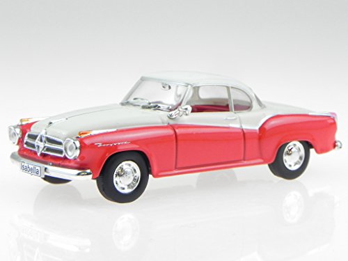 Borgward Isabella Coupe 1957 rot weiss Modellauto WB128 Whitebox 1:43 von Whitebox