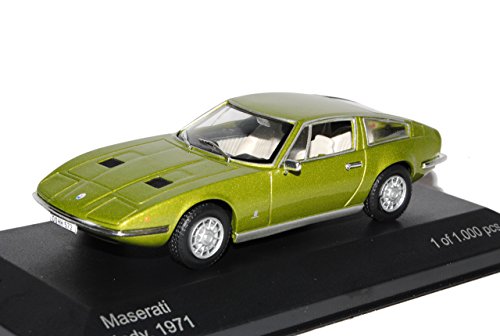 Whitebox Maserati Indy Hell Grün Metallic Coupe 1971 1/43 Modell Auto Whitebox Maserati Indy Hell Grün Metallic Coupe 1971 1/43 Modell Auto von Whitebox