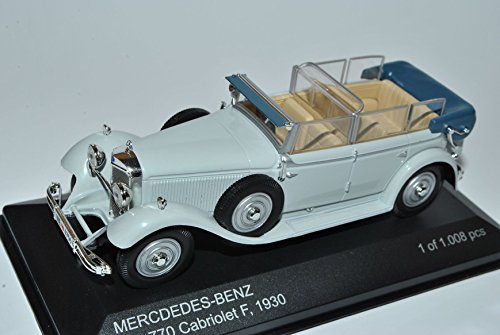 Whitebox Mercedes-Benz Typ 770 Cabriolet F Grau 1930 1/43 Modell Auto mit individiuellem Wunschkennzeichen von Whitebox