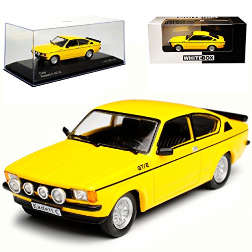 Whitebox Opel Kadett C GT/E Coupe Gelb 1977-1979 limitiert 1 von 1000 Stück 1/43 Modell Auto mit individiuellem Wunschkennzeichen von Whitebox