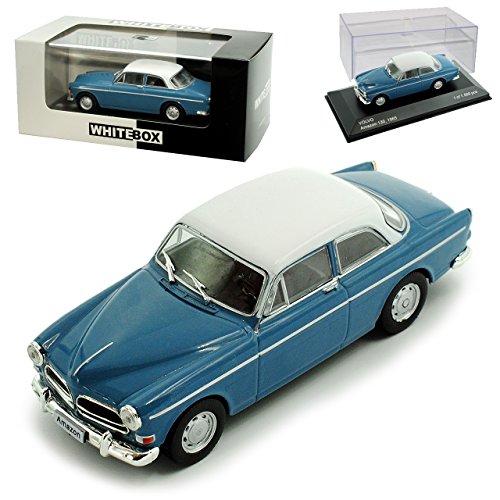 Whitebox Volvo Amazon 130 Coupe Blau mit Weiss 1956-1970 limitiert 1 von 1000 Stück 1/43 Modell Auto mit individiuellem Wunschkennzeichen von Whitebox