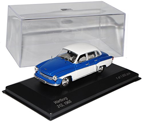 Whitebox Wartburg 312 Limousine Blau 1965 1/43 Modell Auto von Whitebox