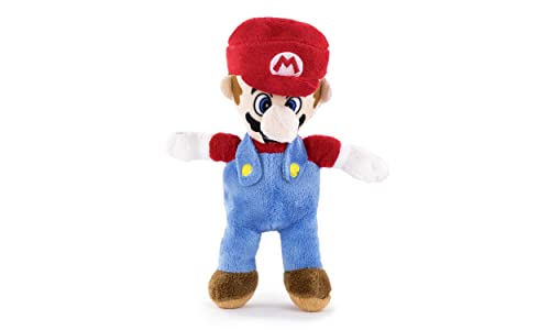 Whitehouse Leisure Super Mario Bros - Super Mario Bros Charakter Kuscheltier 22cm - Mario, Luigi, Toad, Yoshi, Prinzessin Peach, Donkey Kong - Super Soft Qualität (22cm, Mario) von Whitehouse Leisure