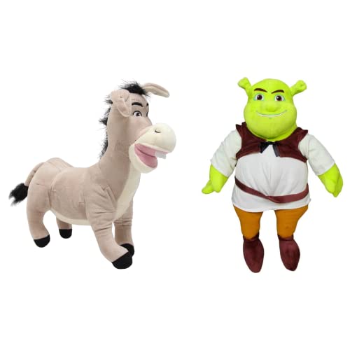 Whitehouse Leisure Dreamworks Shrek Superweiche Plüschtiere in Geschenkqualität, 33–35 cm, Shrek und Esel Whitehouse Leisure Dreamworks Shrek Superweiche Plüschtiere in Geschenkqualität, 33–35 cm, Shrek und Esel von Whitehouse Leisure