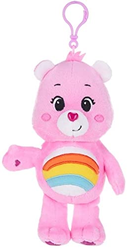 Whitehouse Glücksbärchis Care Bears Bagclip Plüsch Schlüssel-Anhänger 6 versch. Figuren,14 cm ORIGINAL Kuscheltier - Unlock The Magic super weicher Teddybär für Ranzen Rucksack Tasche (Hurra Bärchi) von MINIONS