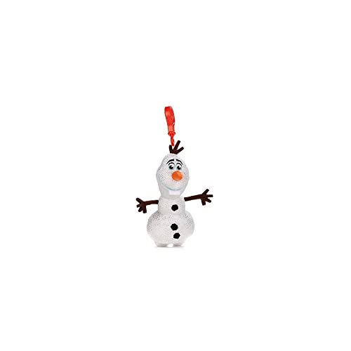 Whitehouse Frozen 2, Bagclip 3D und 2D Plüsch Schlüssel-Anhänger 4 versch. Figuren Set, 12,5 cm ORIGINAL Plüschfigur, super weiches Kuscheltier für Ranzen Rucksack Tasche (Olaf, 3D) von Whitehouse