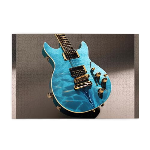 Jigsaw Puzzles1000 Teile Whjdpp E-Gitarre Bild Pädagogische Intellektuelle Holzpuzzles Lustige Puzzles Stressabbau Spiel von WHJDPP
