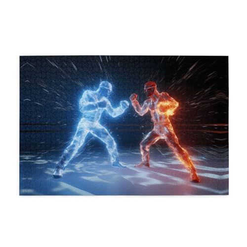 Jigsaw Puzzles1000 Teile Whjdpp Eis und Feuer Boxen Bild Pädagogische Intellektuelle Holzpuzzles Lustige Puzzles Stressabbau Spiel Jigsaw Puzzles1000 Teile Whjdpp Eis und Feuer Boxen Bild Pädagogische Intellektuelle Holzpuzzles Lustige Puzzles Stressabbau Spiel von Whjdpp