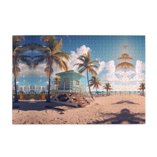 Jigsaw Puzzles1000 Teile Whjdpp Miami Beach, Florida Bild Pädagogische Intellektuelle Holzpuzzles, lustige Puzzles, Stressabbau-Spiel Jigsaw Puzzles1000 Teile Whjdpp Miami Beach, Florida Bild Pädagogische Intellektuelle Holzpuzzles, lustige Puzzles, Stressabbau-Spiel von Whjdpp