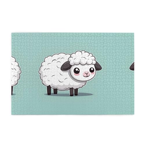 Jigsaw Puzzles1000 Teile Whjdpp Niedliche Cartoon Schaf Bild Pädagogische Intellektuelle Holzpuzzles Lustige Puzzles Stressabbau Spiel Jigsaw Puzzles1000 Teile Whjdpp Niedliche Cartoon Schaf Bild Pädagogische Intellektuelle Holzpuzzles Lustige Puzzles Stressabbau Spiel von Whjdpp