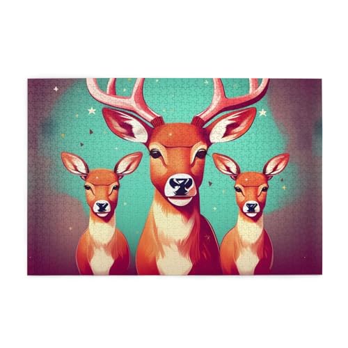 Jigsaw Puzzles1000 Teile Whjdpp Niedliche Hirsche Bild Pädagogische Intellektuelle Holzpuzzles Lustige Puzzles Stressabbau Spiel Jigsaw Puzzles1000 Teile Whjdpp Niedliche Hirsche Bild Pädagogische Intellektuelle Holzpuzzles Lustige Puzzles Stressabbau Spiel von Whjdpp