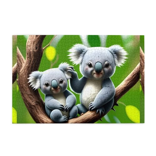 Jigsaw Puzzles1000 Teile Whjdpp Niedliche Koala-Pflanzenbild Pädagogische Intellektuelle Holzpuzzles Lustige Puzzles Stressabbau-Spiel Jigsaw Puzzles1000 Teile Whjdpp Niedliche Koala-Pflanzenbild Pädagogische Intellektuelle Holzpuzzles Lustige Puzzles Stressabbau-Spiel von Whjdpp