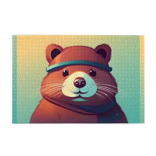 Jigsaw Puzzles1000 Teile Whjdpp Niedlicher Biber Bild Pädagogische Intellektuelle Holzpuzzles Lustige Puzzles Stressabbau Spiel Jigsaw Puzzles1000 Teile Whjdpp Niedlicher Biber Bild Pädagogische Intellektuelle Holzpuzzles Lustige Puzzles Stressabbau Spiel von Whjdpp