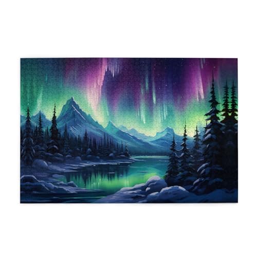 Jigsaw Puzzles1000 Teile Whjdpp Nordlichter Malerei Bild Pädagogische Intellektuelle Holzpuzzles Lustige Puzzles Stressabbau Spiel Jigsaw Puzzles1000 Teile Whjdpp Nordlichter Malerei Bild Pädagogische Intellektuelle Holzpuzzles Lustige Puzzles Stressabbau Spiel von Whjdpp