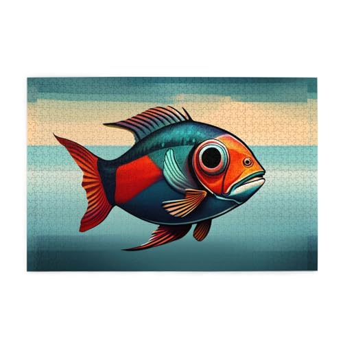 Jigsaw Puzzles1000 Teile Whjdpp in der Abenddämmerung Fischbild Pädagogische Intellektuelle Holzpuzzles, lustige Puzzles, Stressabbau-Spiel Jigsaw Puzzles1000 Teile Whjdpp in der Abenddämmerung Fischbild Pädagogische Intellektuelle Holzpuzzles, lustige Puzzles, Stressabbau-Spiel von Whjdpp