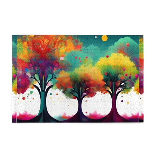 Puzzles1000 Teile Whjdpp Bunte Lebensbäume Bild pädagogische intellektuelle Holzpuzzles, lustige Puzzles, Stressabbau-Spiel Puzzles1000 Teile Whjdpp Bunte Lebensbäume Bild pädagogische intellektuelle Holzpuzzles, lustige Puzzles, Stressabbau-Spiel von Whjdpp