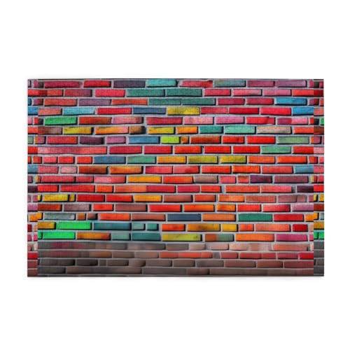Puzzles1000 Teile Whjdpp Bunte Ziegel Wandbild Pädagogische Intellektuelle Holzpuzzles, lustige Puzzles, Stressabbau-Spiel von Whjdpp