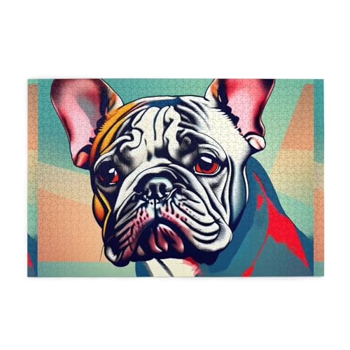 Puzzles1000 Teile Whjdpp Französische Bulldogge Bild Pädagogische Intellektuelle Holzpuzzles Lustige Puzzles Stressabbau-Spiel Puzzles1000 Teile Whjdpp Französische Bulldogge Bild Pädagogische Intellektuelle Holzpuzzles Lustige Puzzles Stressabbau-Spiel von Whjdpp