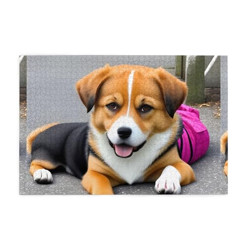Puzzles1000 Teile Whjdpp Hundebilder Bild Pädagogische Intellektuelle Holzpuzzles Lustige Puzzles Stressabbau Spiel von Whjdpp