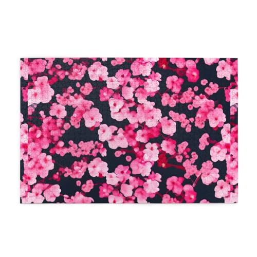 Puzzles1000 Teile Whjdpp Kirschblüte Bild Pädagogische Intellektuelle Holzpuzzles Lustige Puzzles Stressabbau-Spiel von Whjdpp
