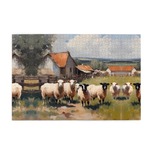 Puzzles1000 Teile Whjdpp Niedliche Bauernhoftiere Bild Pädagogische Intellektuelle Holzpuzzles Lustige Puzzles Stressabbau-Spiel Puzzles1000 Teile Whjdpp Niedliche Bauernhoftiere Bild Pädagogische Intellektuelle Holzpuzzles Lustige Puzzles Stressabbau-Spiel von Whjdpp