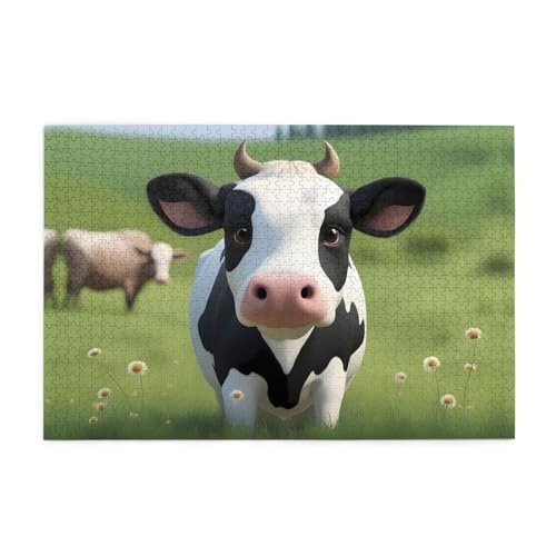 Puzzles1000 Teile Whjdpp Niedliche kleine Kuh Bild Pädagogische Intellektuelle Holzpuzzles Lustige Puzzles Stressabbau-Spiel Puzzles1000 Teile Whjdpp Niedliche kleine Kuh Bild Pädagogische Intellektuelle Holzpuzzles Lustige Puzzles Stressabbau-Spiel von Whjdpp