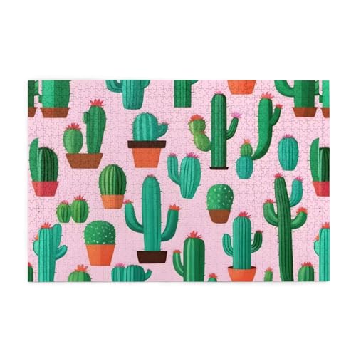 Puzzles1000 Teile Whjdpp Niedlicher Kaktus Nahtlose Illustration Bild Pädagogische Intellektuelle Holzpuzzles Lustige Puzzles Stressabbau-Spiel Puzzles1000 Teile Whjdpp Niedlicher Kaktus Nahtlose Illustration Bild Pädagogische Intellektuelle Holzpuzzles Lustige Puzzles Stressabbau-Spiel von Whjdpp