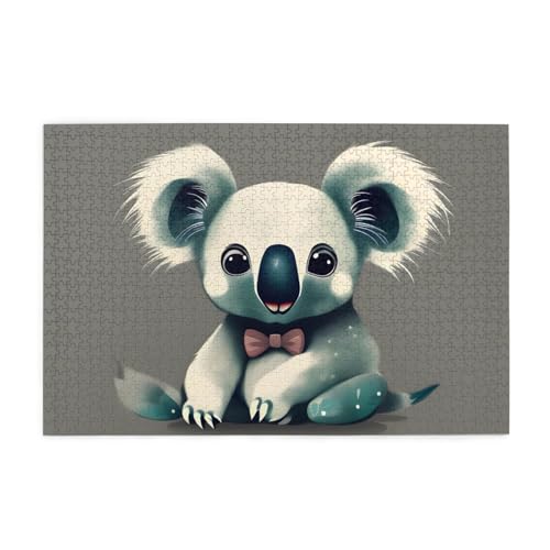Puzzles1000 Teile Whjdpp Niedliches Koala-Bild Pädagogisches Intellektuelles Holzpuzzles, Spaßpuzzles, Stressabbau-Spiel von Whjdpp