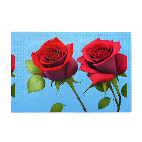 Puzzles1000 Teile Whjdpp Schöne Rosen Auf Blauem Hintergrund Bild Pädagogische Intellektuelle Holzpuzzles Lustige Puzzles Stressabbau Spiel Puzzles1000 Teile Whjdpp Schöne Rosen Auf Blauem Hintergrund Bild Pädagogische Intellektuelle Holzpuzzles Lustige Puzzles Stressabbau Spiel von Whjdpp