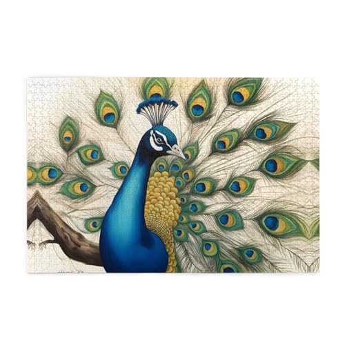 Puzzles1000 Teile Whjdpp Schönes Pfau Bild Pädagogische Intellektuelle Holzpuzzles Lustige Puzzles Stressabbau-Spiel Puzzles1000 Teile Whjdpp Schönes Pfau Bild Pädagogische Intellektuelle Holzpuzzles Lustige Puzzles Stressabbau-Spiel von Whjdpp