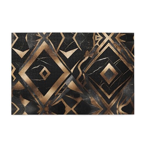 Puzzles1000 Teile Whjdpp Schwarz Gold Stein Muster Bild Pädagogische Intellektuelle Holzpuzzles Lustige Puzzles Stressabbau Spiel Puzzles1000 Teile Whjdpp Schwarz Gold Stein Muster Bild Pädagogische Intellektuelle Holzpuzzles Lustige Puzzles Stressabbau Spiel von Whjdpp