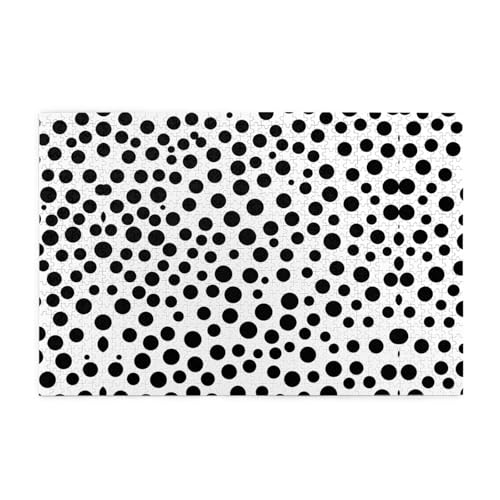 Puzzles1000 Teile Whjdpp Schwarz und Weiß Polka Dot Bild Pädagogische Intellektuelle Holzpuzzles Lustige Puzzles Stressabbau Spiel Puzzles1000 Teile Whjdpp Schwarz und Weiß Polka Dot Bild Pädagogische Intellektuelle Holzpuzzles Lustige Puzzles Stressabbau Spiel von Whjdpp