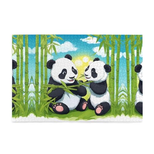 Puzzles1000 Teile Whjdpp Zwei Glückliche Pandas Bild Pädagogische Intellektuelle Holzpuzzles Lustige Puzzles Stressabbau-Spiel Puzzles1000 Teile Whjdpp Zwei Glückliche Pandas Bild Pädagogische Intellektuelle Holzpuzzles Lustige Puzzles Stressabbau-Spiel von Whjdpp