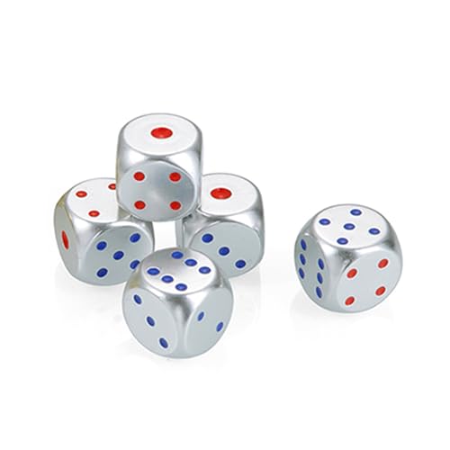 Bunte Würfel aus Aluminiumlegierung, weiche runde Kanten, Boutiquen, Spiel für Versammlungen, Freizeit, Party, Unterhaltung, Metall Bunte Würfel aus Aluminiumlegierung, weiche runde Kanten, Boutiquen, Spiel für Versammlungen, Freizeit, Party, Unterhaltung, Metall von Whltzf