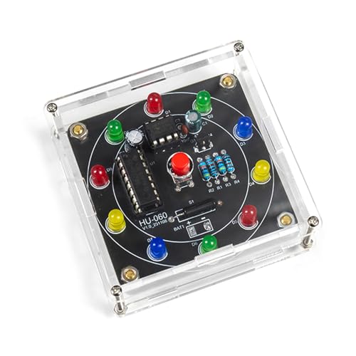 DIYer Manufacturing Elektronisches Spinner-Rad, interaktives LED-Preisrad für Hobbyisten, Anfänger, Unterhaltung, PCB-Bastelset DIYer Manufacturing Elektronisches Spinner-Rad, interaktives LED-Preisrad für Hobbyisten, Anfänger, Unterhaltung, PCB-Bastelset von Whltzf