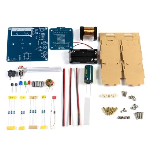 Elektromagnetischer Strahler, Zubehör-Set mit Hochspannung, Spulenstrahler, Löt-Projekt, zum Zusammenbauen von losen Teilen, zum Zusammenbauen von Wissenschaften, zum Zusammenbauen Elektromagnetischer Strahler, Zubehör-Set mit Hochspannung, Spulenstrahler, Löt-Projekt, zum Zusammenbauen von losen Teilen, zum Zusammenbauen von Wissenschaften, zum Zusammenbauen von Whltzf