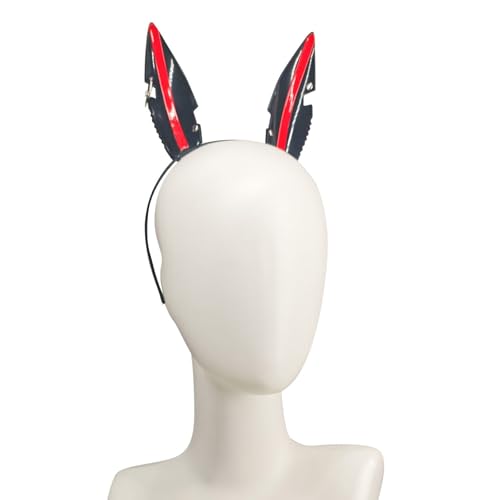 Kreatives Nietenohren-Haarband, modisch, Punk, Cosplay, Haarschmuck für Halloween-Kostüme und Themen-Events, Damen-Haarschmuck Kreatives Nietenohren-Haarband, modisch, Punk, Cosplay, Haarschmuck für Halloween-Kostüme und Themen-Events, Damen-Haarschmuck von Whltzf