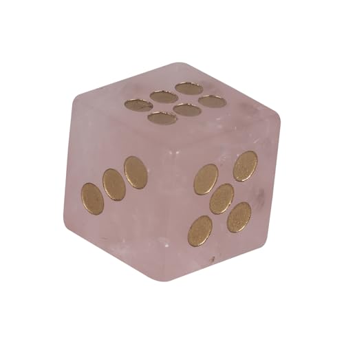 Natürlicher Kristall, mehrseitige Rollenspiel-Tischwürfel, sechs runde Ecken, Mahjong-Zubehör, Multi-Tischzubehör für Rollenspiele von Whltzf