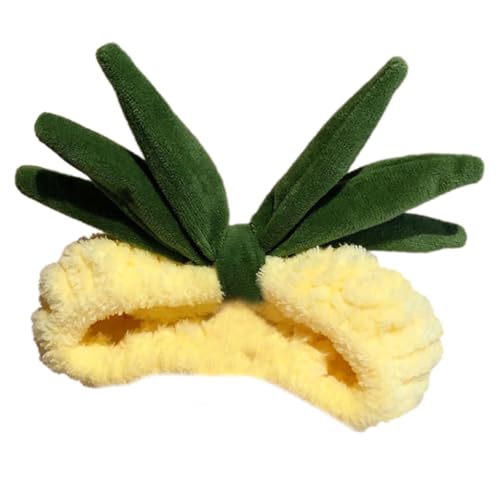 Whltzf Ananas-Stirnband, Cosplay, Tomaten-Kopfbedeckung, Haarbänder, Kopfbedeckung, Make-up, Waschen, Gesichtshaarbänder, Geburtstagsparty, Gesichtswäsche, Stirnband, niedlich von Whltzf