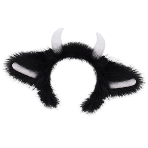 Whltzf Fuzzy Teufelshorn-Kopfschmuck, Halloween-Partyzubehör, pelziges Haarband mit leichtem Design, Halloween-Haarschmuck, weicher Stoff, Horn-Kopfschmuck Whltzf Fuzzy Teufelshorn-Kopfschmuck, Halloween-Partyzubehör, pelziges Haarband mit leichtem Design, Halloween-Haarschmuck, weicher Stoff, Horn-Kopfschmuck von Whltzf